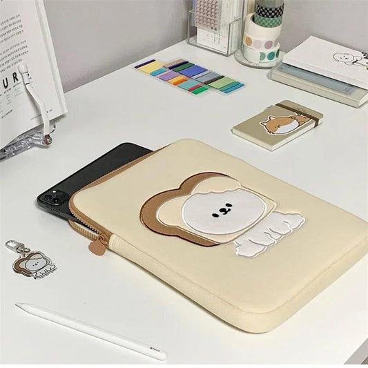 Cute Laptop Sleeve for Women | Cartoon Protective Pouch for MacBook - Dhavinci