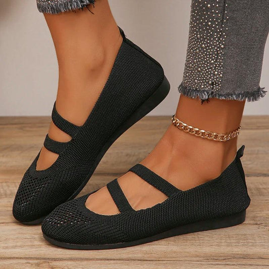 Breathable Mesh Flats for Women | Fashionable Spring & Summer Casual Shoes - Dhavinci