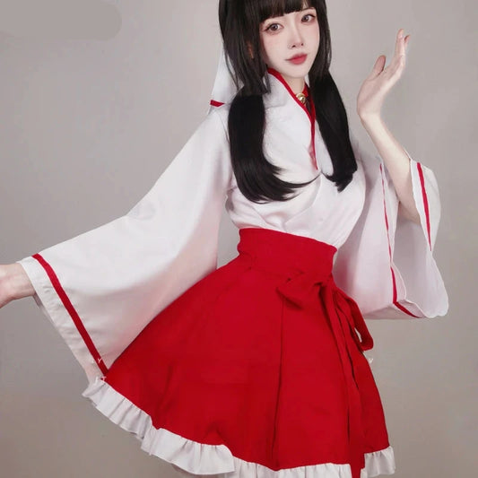 Japanese Lolita Dress for Women | Anime Kikyo Cosplay Kimono Set - Dhavinci