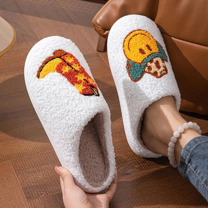 Winter Cartoon Plush Slippers for Women | Cozy Cowboy Home Shoes - Dhavinci