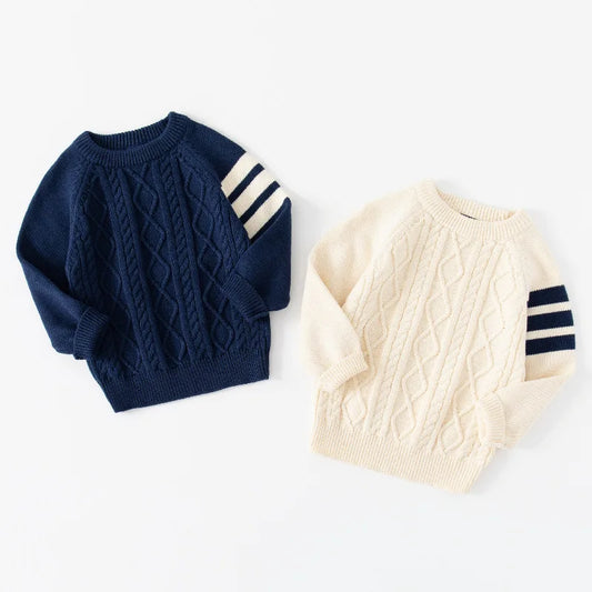 Cozy Kids' Autumn-Winter Sweater | Cotton Knit Pullover - Dhavinci