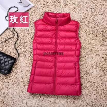 2025 Women’s Slim Lightweight Down Vest | Ultra-Light Warm Waistcoat