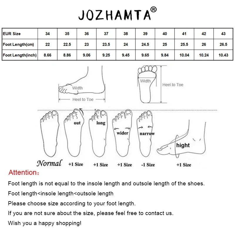 JOZHAMTA Size 34-43 Women Ankle Boots Real Leather Thick High Heel Shoes Fall Winter 2025 Casual Office Lady Dress Short Booties - Dhavinci