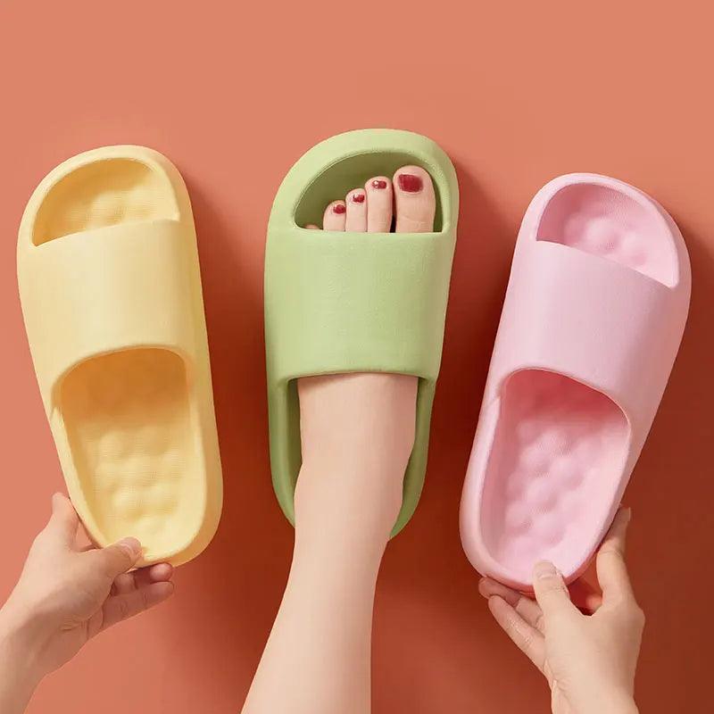 Lightweight Cloud Slippers for Women - Soft Platform Indoor Slides - Dhavinci