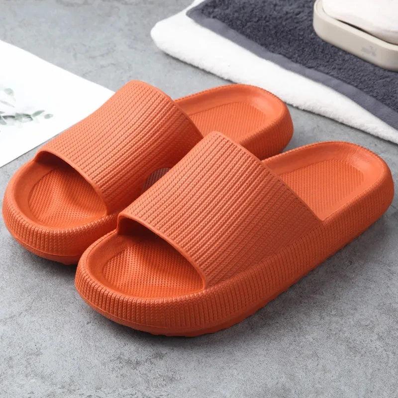 Thick Platform Home Slippers | Non-Slip Bathroom Sandals for Couples - Dhavinci