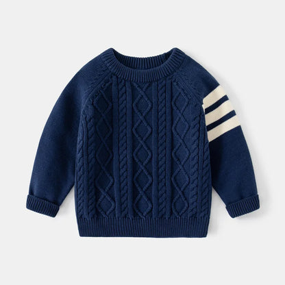 Cozy Kids' Autumn-Winter Sweater | Cotton Knit Pullover - Dhavinci