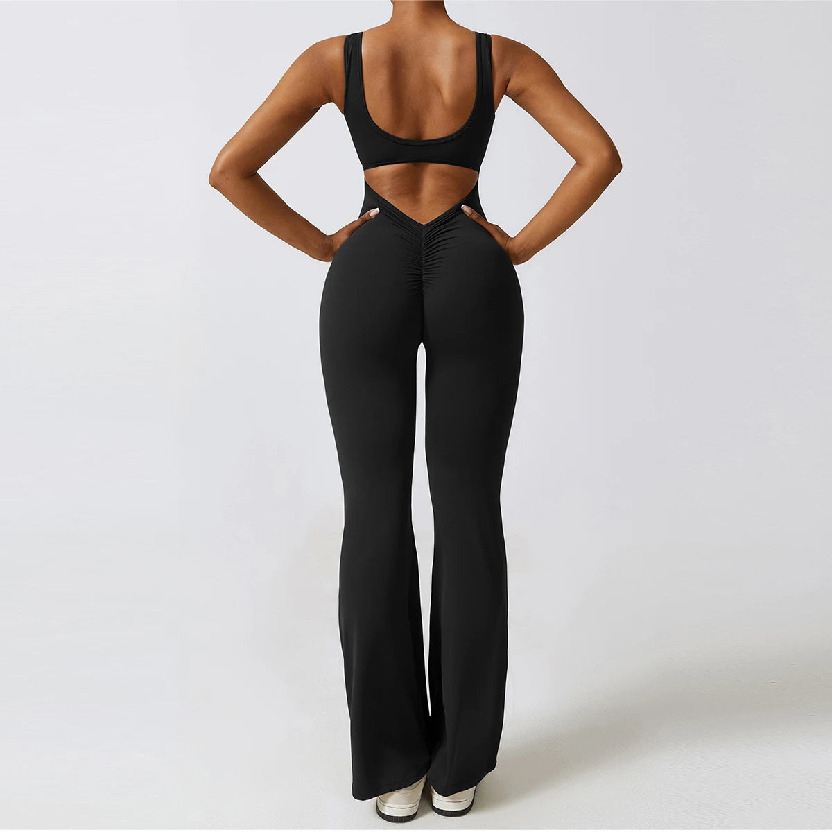 Sexy Back V Jumpsuit for Women | Stretch Yoga & Fitness Sportswear - Dhavinci