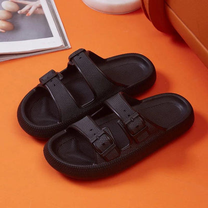 Adjustable Buckle Platform Slippers for Women | Anti-Slip Summer Beach Sandals - Dhavinci