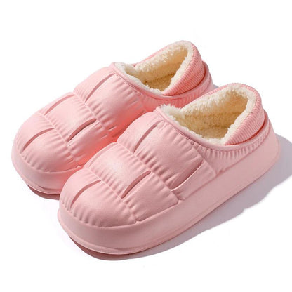 Waterproof Non-Slip Winter Slippers for Women | Warm Plush Platform - Dhavinci