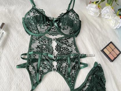 Sexy Lace Bra & Panty Set | Luxury Exotic Lingerie for Women