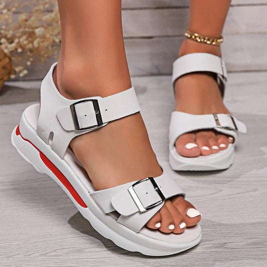 Fashion Buckle Platform Sandals for Women - Non-Slip Sports Sandals - Dhavinci