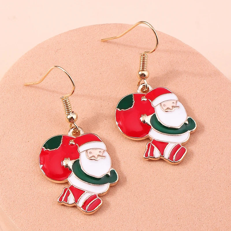 Christmas Drop Earrings | Santa, Tree & Deer Dangle Jewelry