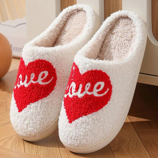 Warm Winter Fluffy Slippers for Women - Soft Sole Non-Slip Cotton Shoes - Dhavinci