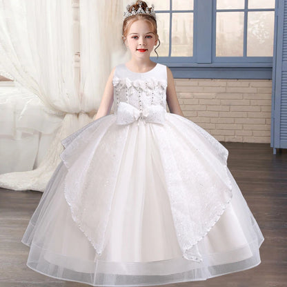 New Girls' Flower Princess Dress | Birthday & Christmas Party Dress - Dhavinci