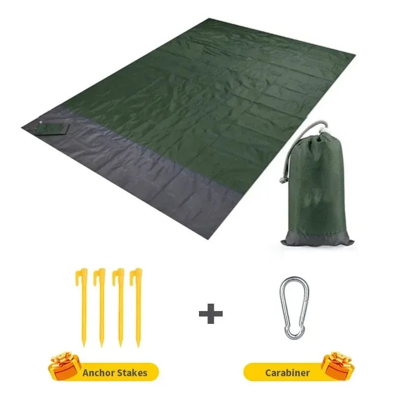 Beach Blanket Sandproof 200 X 140cm Waterproof Beach Mat Lightweight Picnic Blanket for Travel Hiking Sports - Dhavinci