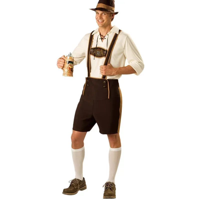 Women Adult Bavaria Oktoberfest Dress Waitress Maid Dress Man Dirndl Lederhosen Beer Carnival Party Outfit Fancy Dress - Dhavinci