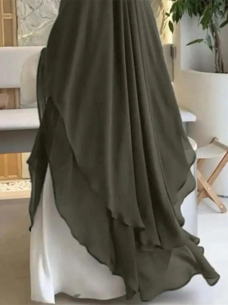 Ramadan Khimar Abaya Saudi Arabia Turkey Islam Muslim Hijab Dress Prayer Clothes Abayas For Women Kebaya Robe Femme Musulmane - Dhavinci