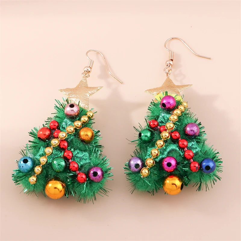 Christmas Drop Earrings | Santa, Tree & Deer Dangle Jewelry