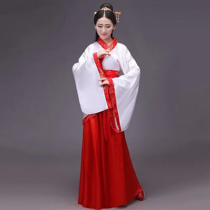 Chinese silk robe Costume Girls Women Kimono China Traditional Vintage Ethnic antique dress Dance Costume cosplay Hanfu set - Dhavinci