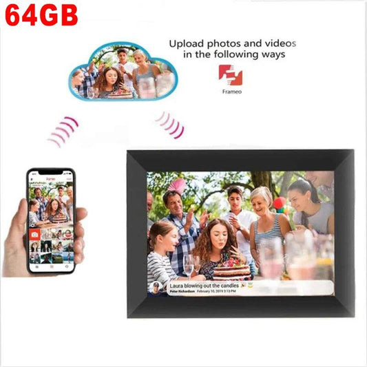 WiFi Frameo Digital Photo Frame | 10.1 Inch Smart HD Touchscreen - Dhavinci