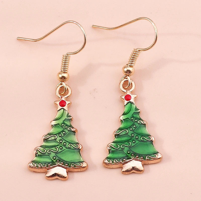 Christmas Drop Earrings | Santa, Tree & Deer Dangle Jewelry