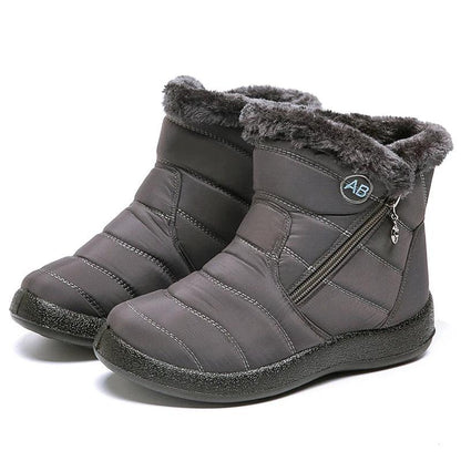 Thick Plush Snow Boots - Waterproof Winter Ankle Boots for Women - Dhavinci