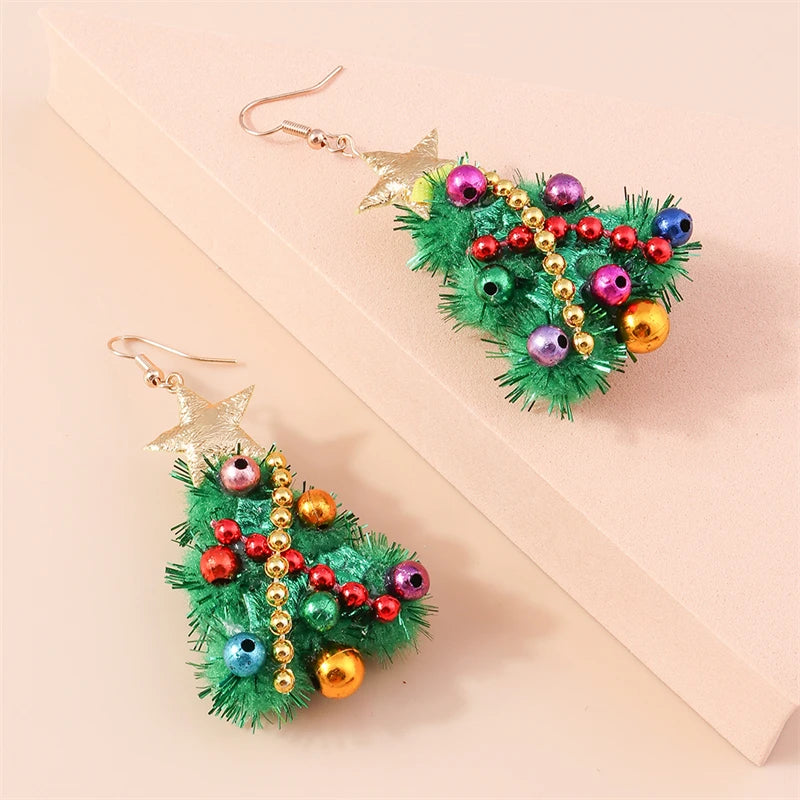 Christmas Drop Earrings | Santa, Tree & Deer Dangle Jewelry