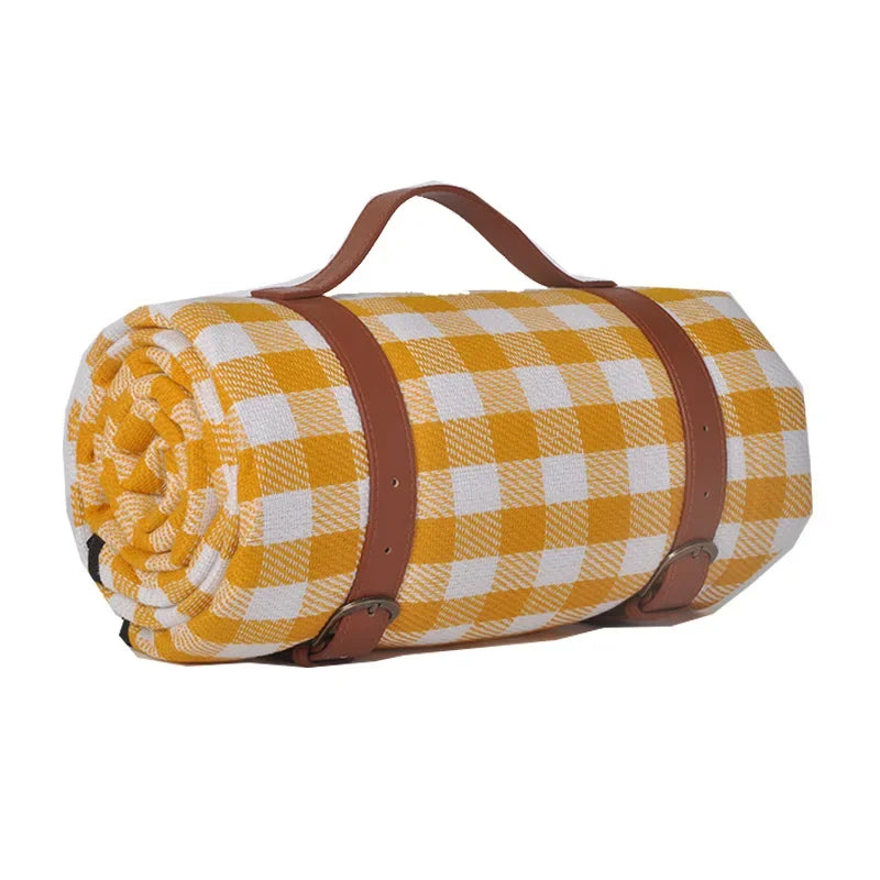 Waterproof Outdoor Picnic Mat | Colorful Plaid Stripe Camping Blanket - Dhavinci