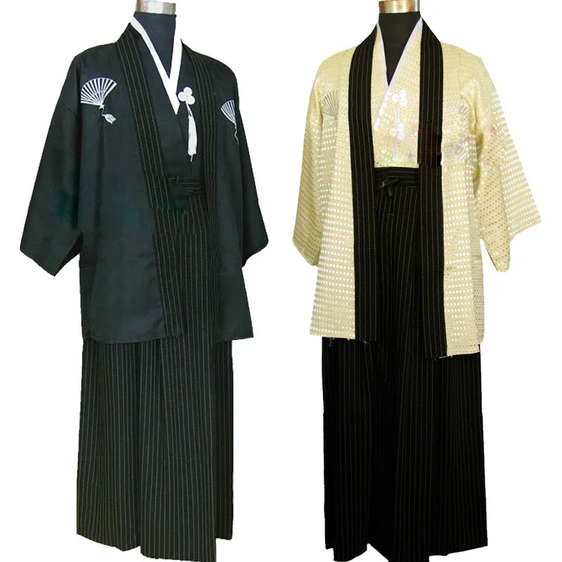 Japones Kimono Man Japanese Traditional Dress Yukata Stage Dance Costume Hombres Quimono Men Samurai Clothing National Robe - Dhavinci