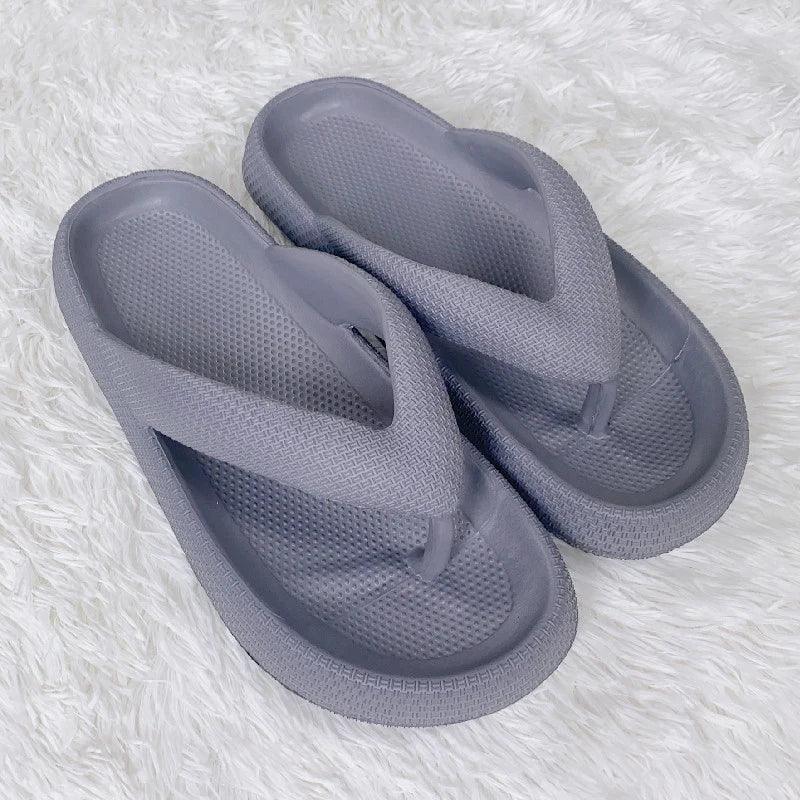 Soft Sole Platform Flip Flops for Women | Non-Slip Cloud Slippers - Dhavinci