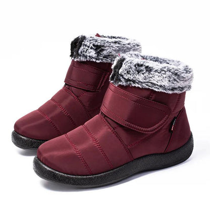 Waterproof Faux Fur Snow Boots - Fashion Winter Ankle Boots for Women - Dhavinci